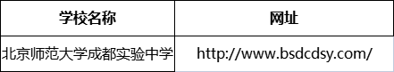 成都市北京師范大學(xué)成都實(shí)驗(yàn)中學(xué)網(wǎng)址是什么？