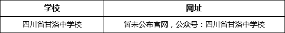 涼山州四川省甘洛中學校網址是什么？