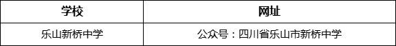 樂山市樂山新橋中學(xué)網(wǎng)址是什么？
