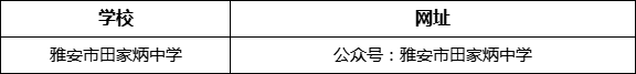 雅安市田家炳中學網(wǎng)址是什么？
