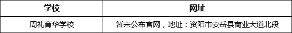 資陽(yáng)市周禮育華學(xué)校網(wǎng)址是什么？