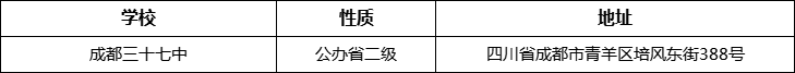 成都市成都三十七中詳細(xì)地址、在哪里？