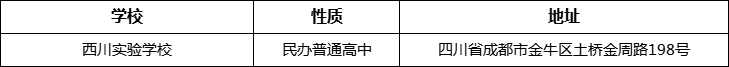 成都市西川實驗學(xué)校地址在哪里？