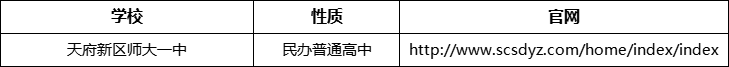 成都市天府新區(qū)師大一中官網(wǎng)、網(wǎng)址、官方網(wǎng)站